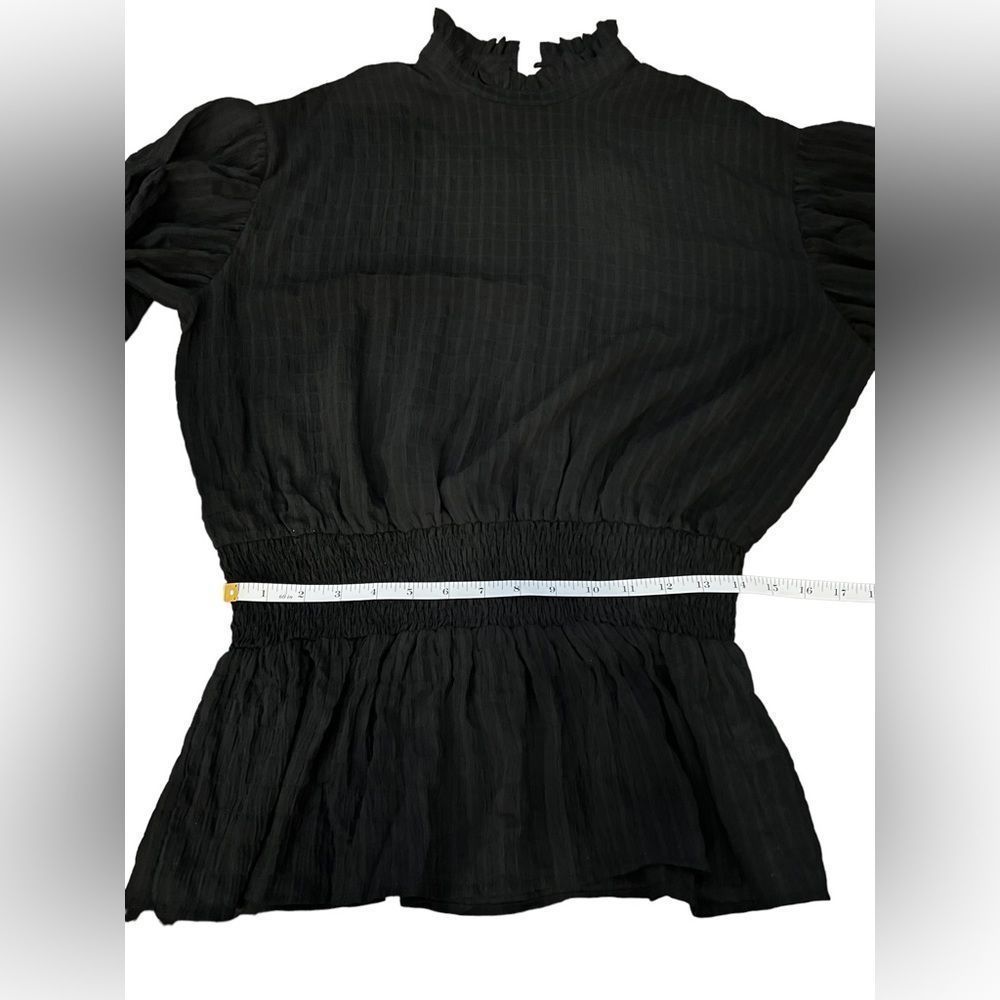 Black gauze blouse - Picture 4 of 8